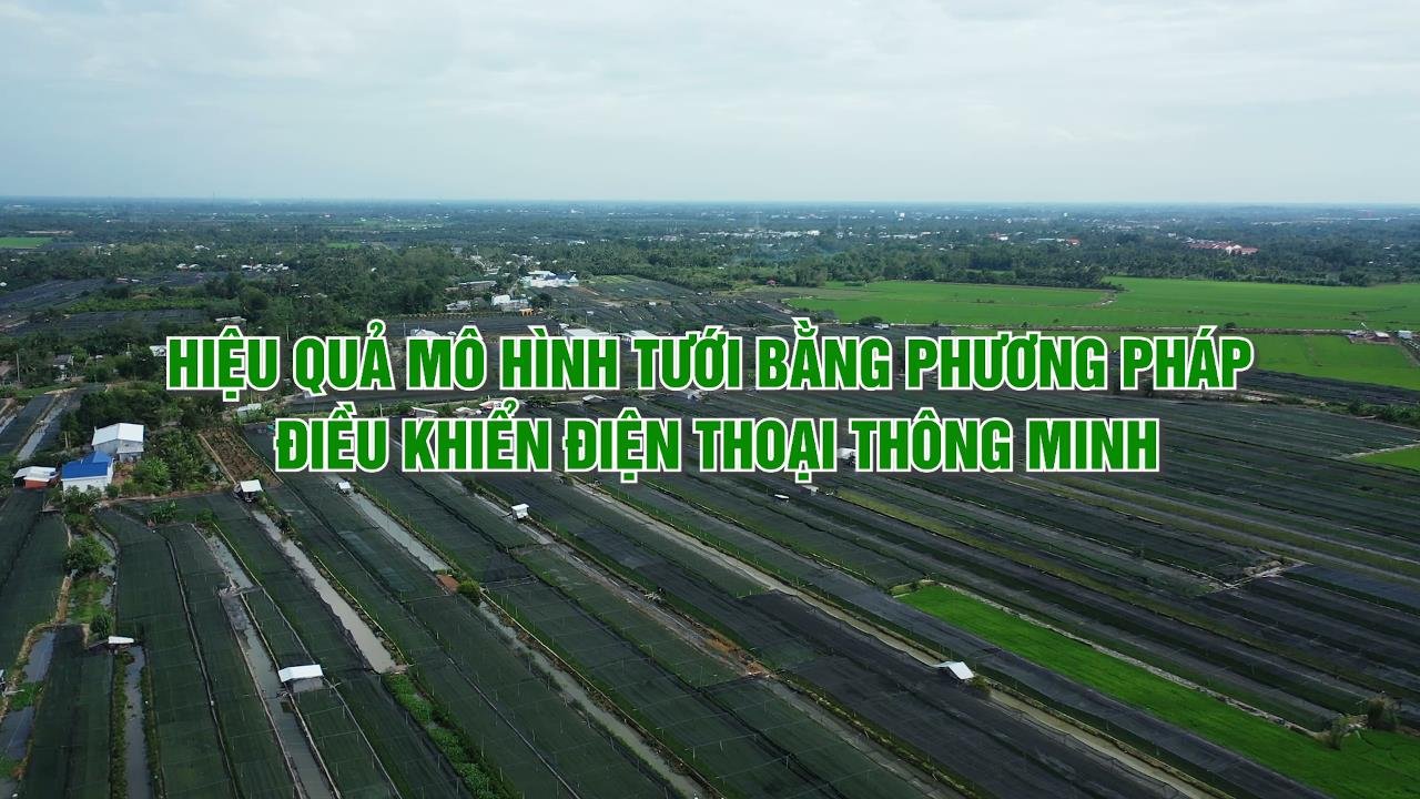 Hiệu quả mô hình tưới bằng phương pháp điều khiển điện thoại thông minh