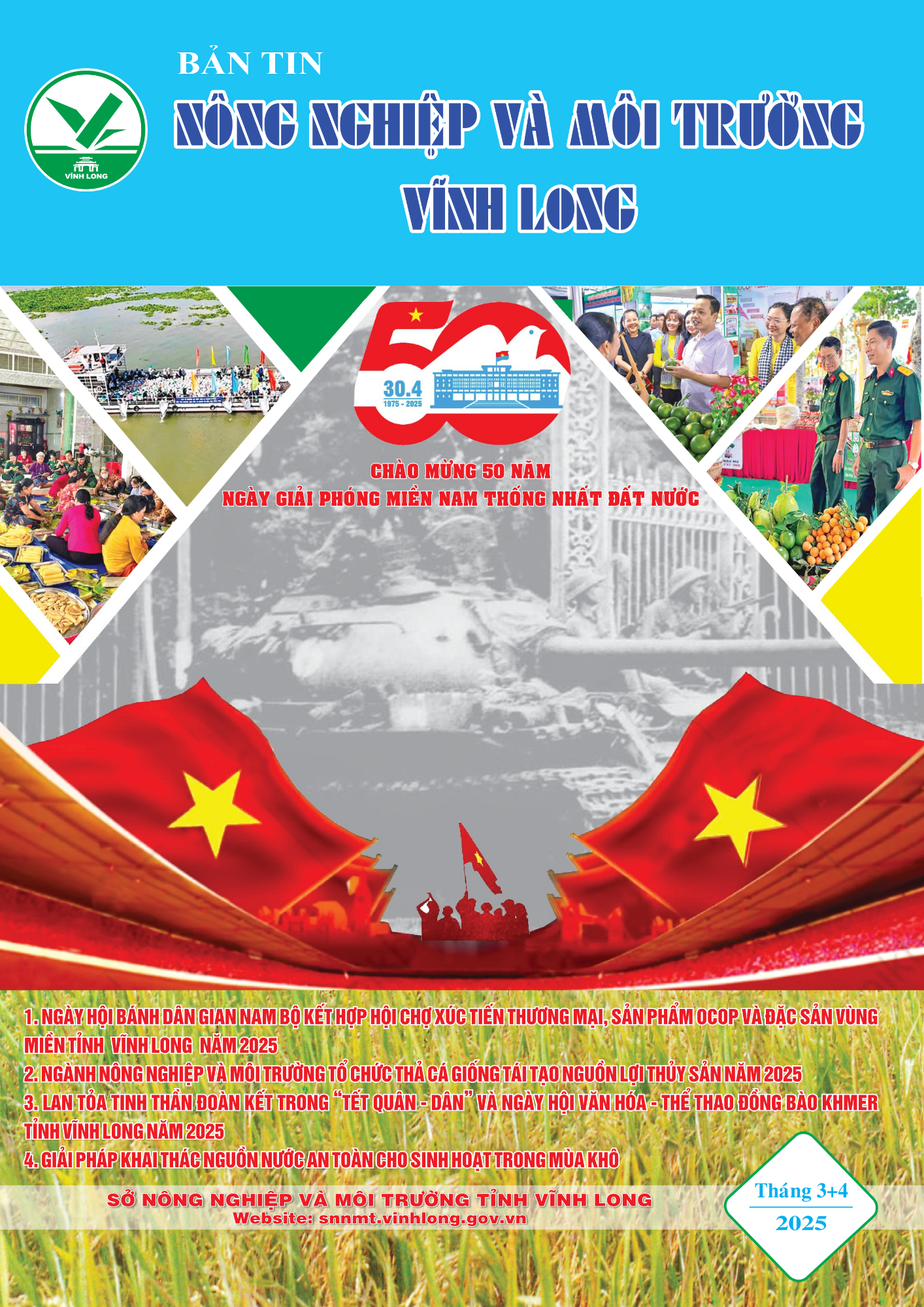 Bản tin Nông nghiệp và Môi trường Vĩnh Long tháng 3 + 4 năm 2025