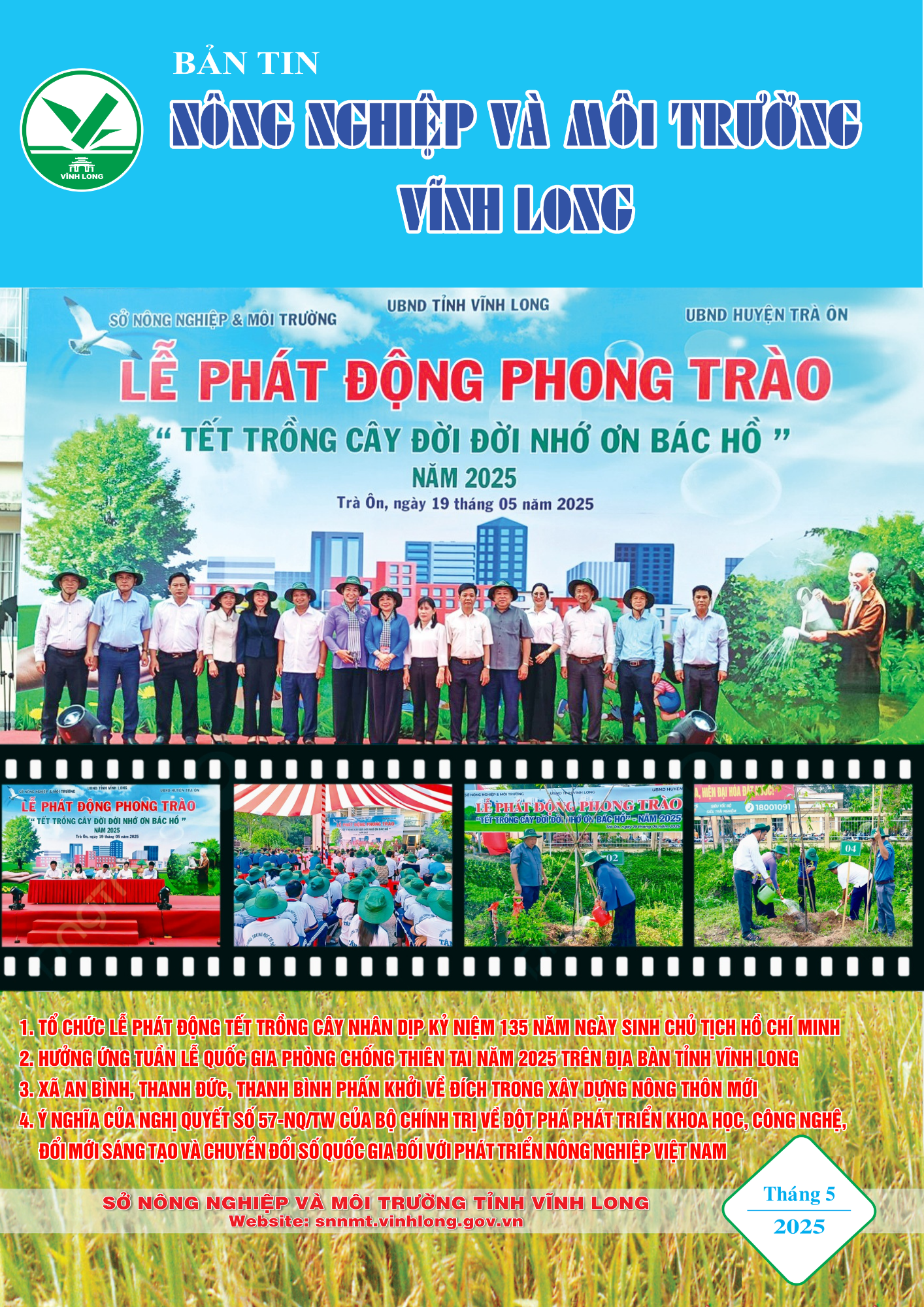 Bản tin Nông nghiệp và Môi trường Vĩnh Long tháng 5 năm 2025