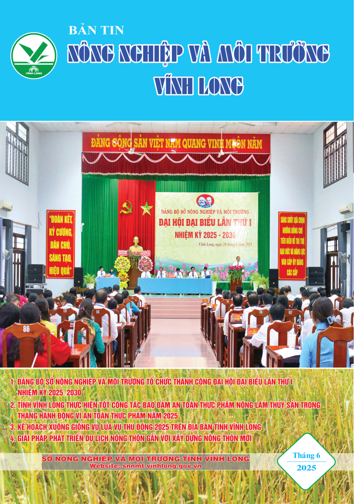 Bản tin Nông nghiệp và Môi trường Vĩnh Long tháng 6 năm 2025