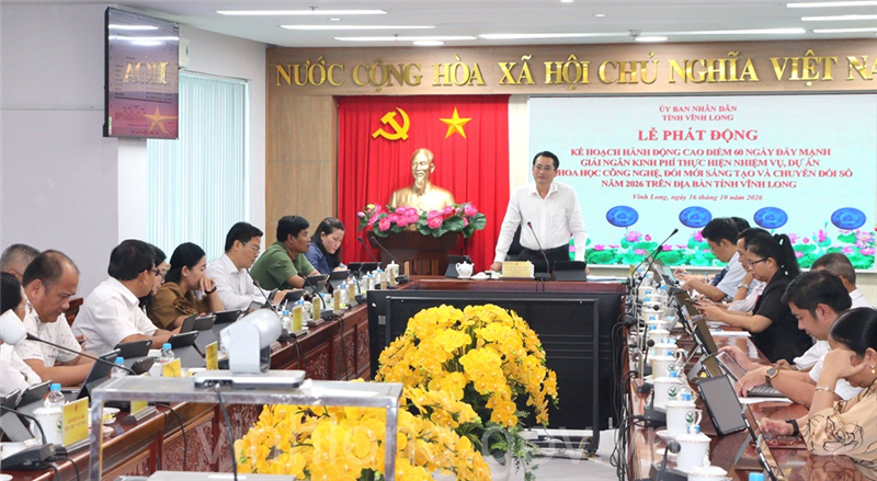 Phát động kế hoạch hành động cao điểm 60 ngày đẩy mạnh giải ngân kinh phí khoa học, công nghệ, đổi mới sáng tạo và chuyển đổi số